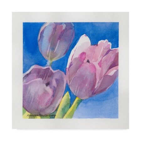 Annelein Beukenkamp 'Triplets Pink' Canvas Art,14x14